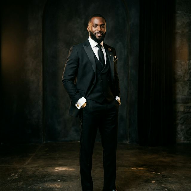 Groom's Noir Suit